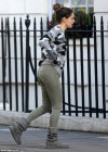 Kelly Brook - in jeans, moving out of her home in London